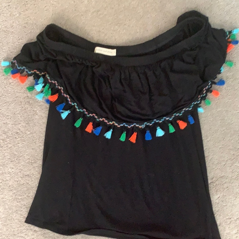Festive tasseled shirt